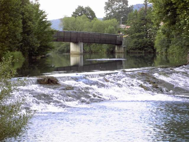 Ebermannstadt: Das Wiesent-Wehr (Bild 10003)