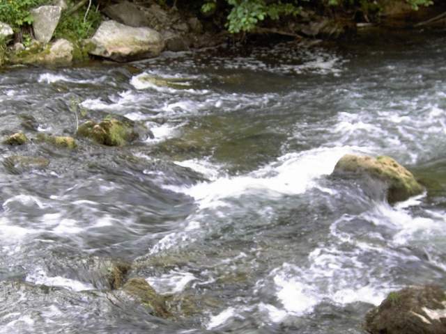 Ebermannstadt: Die Wiesent an der Chantonnay-Promenade (Bild 10007)