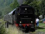 Dampflok 64491 im Bahnhof von Streitberg