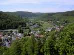 Blick vom Pavillon ins Wiesenttal