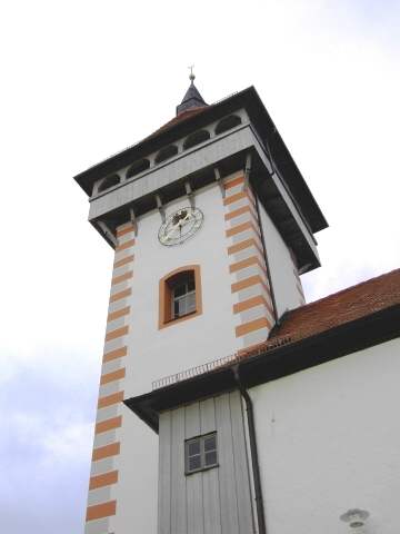 Hollfeld: Die ehemalige Kirche "St. Gangolf" mit dem Wehrturm (Bild 50023)