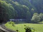 Zug der Dampfbahn Fränkische Schweiz