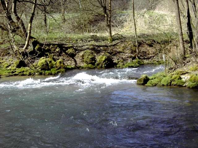 von Behringersmhle nach Waischenfeld: Mndung der Aufse in die Wiesent (Bild 64026)