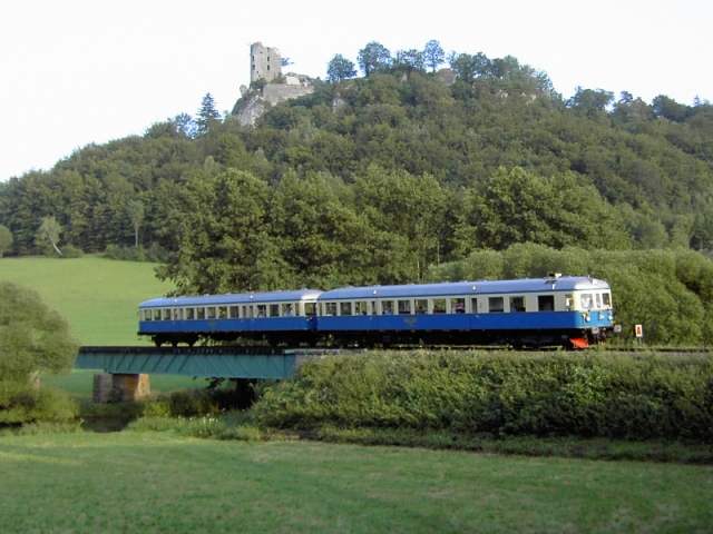 30 Jahre DFS: "Gast-Loks" zum Fest: Triebwagenzug der Regentalbahn Viechtach VT 07 (Bild 72015)