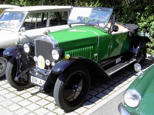 DFS-Oldtimer-Treffen am 16.07.2006: Opel Typ 4/16 Cabrio 2+2 Baujahr 1928 (Bild 74035)