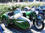 Motorrad Moto Guzzi mit Beiwagen