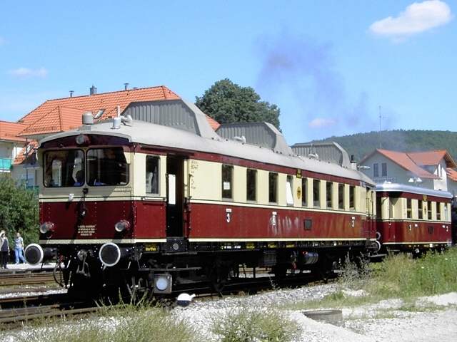 DFS-Lokalbahnfest am 08.07.2007: WUMAG-Triebwagenzug der BHEF ("Nrnberg 761", Bild 76001)