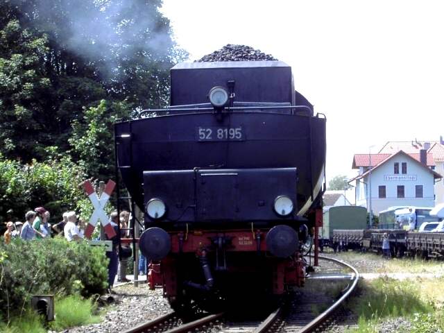 DFS-Lokalbahnfest am 08.07.2007: Dampflok 528195 der Frnkischen Museumseisenbahn (Bild 76011)