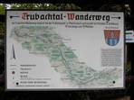 Karte des Trubachtal-Wanderwegs in Pretzfeld