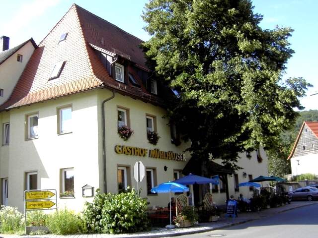 Wandern an der Trubach: Gasthof "Mhlhuser" in Wannbach (Bild 81036)
