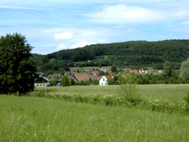 Wandern an der Trubach: Blick nach Wannbach (Bild 81037)