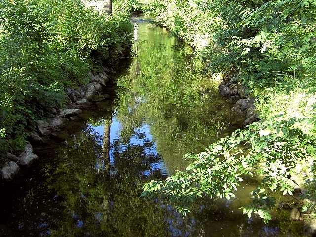 Wanderung an der Leinleiter: Die Leinleiter sdlich von Gasseldorf (Bild 82004)