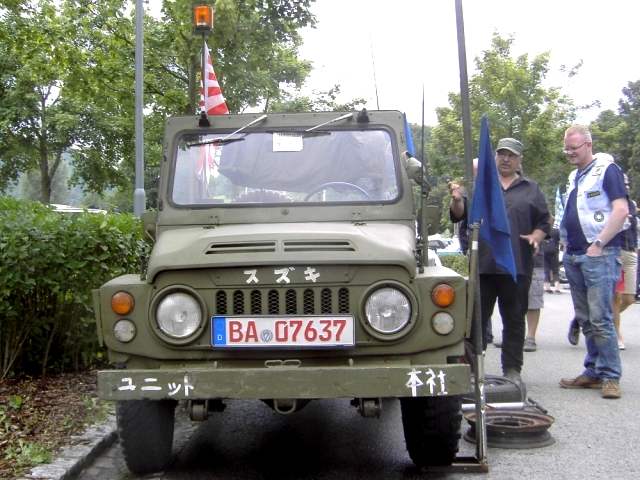 Suzuki im Jeep-Format, Baujahr 1969, fr den Export gebaut (Linkslenker)