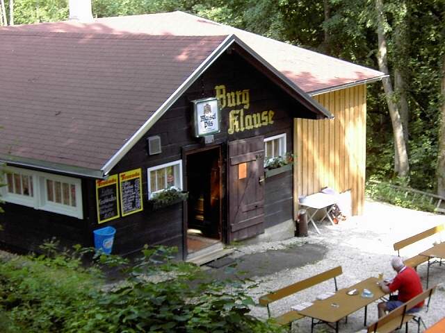 Wandern an der Leinleiter: "Burgklause" mit Biergarten (Bild 82078)