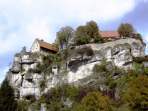 Pottenstein: Blick auf den Burgfelsen