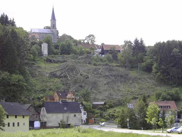 Wanderung an der Aufse: Blick auf Wstenstein (Bild 84034)